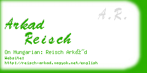 arkad reisch business card